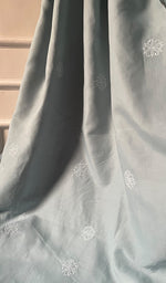 Load image into Gallery viewer, Fairoz Women's Lakhnavi Handcrafted Cotton Chikankari Saree - HONC0232527