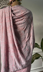 将图像加载到图库查看器中, Women's Lakhnavi Handcrafted Pure Silk Georgette Chikankari Saree - HONC0330945