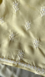 Load image into Gallery viewer, Farah Women's Lakhnavi Handcrafted Cotton Chikankari Suit Material- HONC0265527