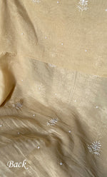 Load image into Gallery viewer, Women's Lakhnavi Handcrafted Mul Chanderi Unstitched Chikankari Full Suit Material - HONC0328321