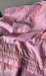 Load image into Gallery viewer, Women's Lakhnavi Handcrafted Mul Chanderi UnStitched Kurta And Dupatta Set - HONC0299220