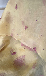 Load image into Gallery viewer, Women's Lakhnavi Handcrafted Pure Organza Chikankari Unstitched Kurta And Dupatta Set- HONC0318666