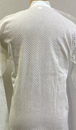 将图像加载到图库查看器中, Men's Lucknowi Handcrafted Cotton Chikankari Kurta - HONC0201089