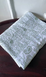 将图像加载到图库查看器中, Women's Lakhnavi Handcrafted Cotton Chikankari Unstitched Kurti Fabric - HONC0318054