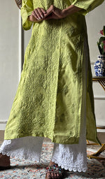 将图像加载到图库查看器中, Shreea Women's Lakhnavi Handcrafted Cotton Chikankari Kurti - HONC0347165