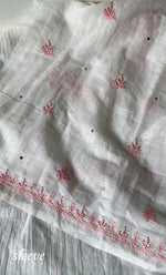 Load image into Gallery viewer, Women's Lakhnavi Handcrafted Unstitched Mul Chanderi Kurta And Dupatta Set - HONC0267155