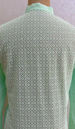 Load image into Gallery viewer, Men's Faux-Georgette Hakoba Kurta - NC06991200