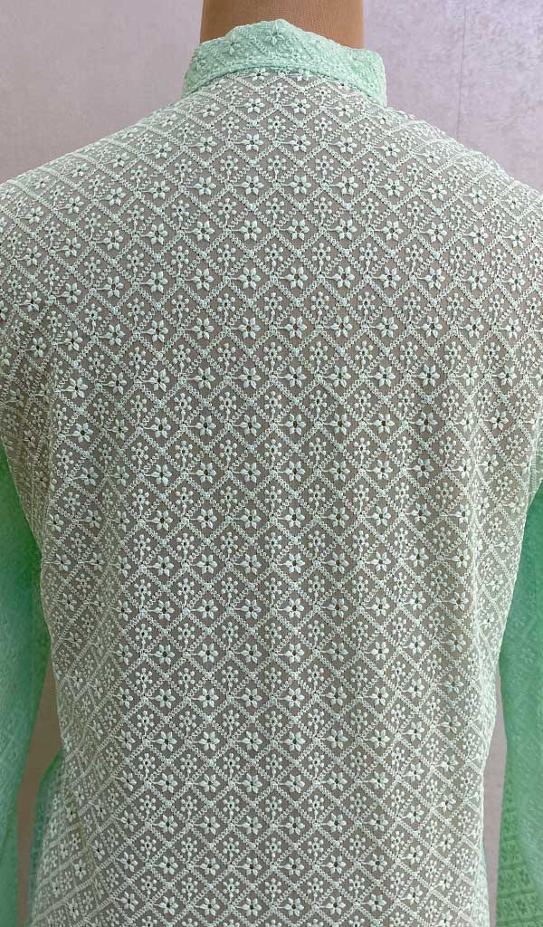 Men's Faux-Georgette Hakoba Kurta - NC06991200