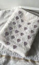 Load image into Gallery viewer, Amisha Women's Lakhnavi Handcrafted Mul Chanderi Unstitched Kurta And Dupatta Set - HONC0319464