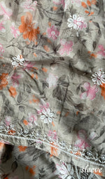 Load image into Gallery viewer, Women's Lakhnavi Handcrafted Cotton Chikankari Kurta And Kurta Dupatta Set - HONC0264801