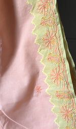 Load image into Gallery viewer, Falisha Women's Lakhnavi Handcrafted Cotton Chikankari Saree - HONC0255945