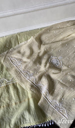 Load image into Gallery viewer, Women's Lakhnavi Handcrafted Mul Chanderi Unstitched Kurta And Dupatta Set - HONC0358263