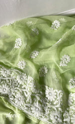 Load image into Gallery viewer, Women's Lucknowi Handcrafted Faux-Georgette Chikankari Suit Material - HONC0315343