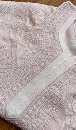 将图像加载到图库查看器中, Women's Lakhnavi Handcrafted Viscose Georgette Chikankari Kurti- HONC0261381