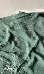 Load image into Gallery viewer, Women's Lucknowi Handcrafted Viscose Georgette Unstitched Chikankari Suit Material - HONC0325151