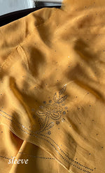 Load image into Gallery viewer, Women's Lucknowi Handcrafted Viscose Georgette Unstitched Chikankari Suit Material - HONC0336843