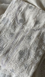 将图像加载到图库查看器中, Women's Lakhnavi Handcrafted Mul Chanderi Semi - Stitched Anarkali And Dupatta Set -HONC028461