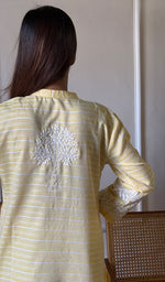 Load image into Gallery viewer, Amanat Women's Lucknowi Handcrafted Cotton Chikankari Kurti - HONC0225123