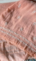 将图像加载到图库查看器中, Women's Lakhnavi Handcrafted Mul Chanderi UnStitched Kurta And Dupatta Set - HONC0374163