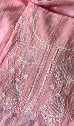 将图像加载到图库查看器中, Laiba Women's Lakhnavi Handcrafted Mul Chanderi Semi - Stitched Anarkali And Dupatta Set - HONC0275208