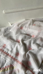 Load image into Gallery viewer, Women's Lakhnavi Handcrafted Mul Chanderi Unstitched Kurta And Dupatta Set - HONC0343190