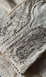 Load image into Gallery viewer, Women's Lakhnavi Handcrafted Tissue Chanderi Semi-Stitched Kurta And Dupatta Set - HONC0312998