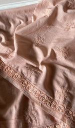 Load image into Gallery viewer, Women's Lakhnavi Handcrafted Cotton Unstitched Chikankari Suit Material - HONC0358192