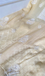 Load image into Gallery viewer, Women's Lakhnavi Handcrafted Mul Chanderi Unstitched Kurta And Dupatta Set - HONC0374246
