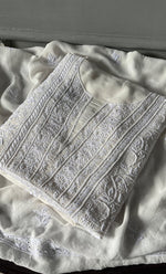 将图像加载到图库查看器中, Women's Lakhnavi Handcrafted Pure Silk Georgette Chikankari Kurta And Dupatta Set- HONC0294501