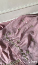 将图像加载到图库查看器中, Womens Lakhnavi Handcrafted Mul Chanderi Unstitched Kurta And Dupatta Set