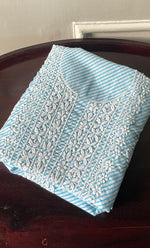 Load image into Gallery viewer, Shumaira Women's Lakhnavi Handcrafted Cotton Chikankari Unstitched Kurti Fabric - HONC0326387