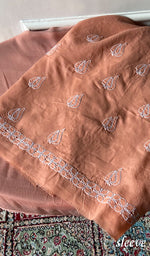 Load image into Gallery viewer, Women's Lakhnavi Handcrafted Cotton Unstitched Chikankari Suit Material - HONC0360795
