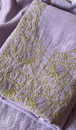 将图像加载到图库查看器中, Women's Lakhnavi Handcrafted Maheshwari Mul Chanderi Kurta And Dupatta Set - HONC0268583