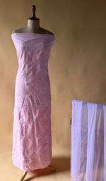 Load image into Gallery viewer, Women's Lakhnavi Handcrafted Cotton Chikankari Full Suit Material