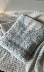 Load image into Gallery viewer, Women's Lakhnavi Handcrafted Mul Chanderi UnStitched Kurta And Dupatta Set - HONC0278951