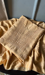 Load image into Gallery viewer, Baseema Women's Lucknowi Handcrafted Chanderi Silk Chikankari Full Suit Material - HONC0290029
