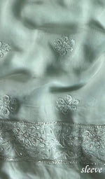 Load image into Gallery viewer, Women's Lakhnavi Handcrafted Viscose Georgette Unstitched Chikankari Full Suit Material - HONC0267300