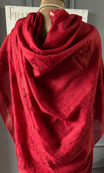 Load image into Gallery viewer, Women's Lakhnavi Handcrafted Chanderi Silk Chikankari Saree - HONC0307132