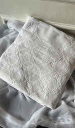 Load image into Gallery viewer, Farah Women's Lakhnavi Handcrafted Unstitched Cotton Chikankari Suit Material - HONC0298915