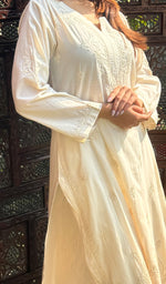 Load image into Gallery viewer, Mehreen Women's Lucknowi Handcrafted Cotton Chikankari Kurti - HONC0162976