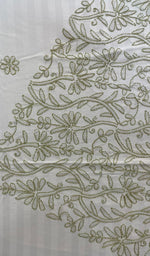 将图像加载到图库查看器中, Lakhnavi Handcrafted Cotton Chikankari Bedsheet Set - HONC014776