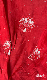 Load image into Gallery viewer, Women's Lakhnavi Handcrafted Mul Chanderi Semi - Stitched Kurta And Dupatta Set - HONC0246420