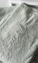 将图像加载到图库查看器中, Women's Lakhnavi Handcrafted Mul Chanderi Semi - Stitched Anarkali And Dupatta Set - HONC0304460