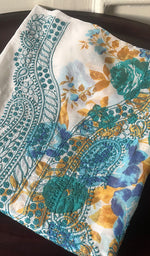 将图像加载到图库查看器中, Women's Lakhnavi Handcrafted Cotton Chikankari Unstitched Kurti Fabric - HONC0284346