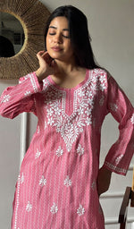 Load image into Gallery viewer, Sezuka Women's Lakhnavi Handcrafted Cotton Chikankari Top - HONC0350786