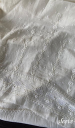 将图像加载到图库查看器中, Women's Lakhnavi Handcrafted Mul Chanderi Unstitched Kurta And Dupatta Set - HONC0290739