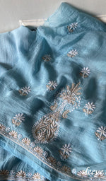 Load image into Gallery viewer, Women's Lakhnavi Handcrafted Mul Chanderi Unstitched Kurta And Dupatta Set - HONC0365693