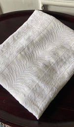 将图像加载到图库查看器中, Women's Lakhnavi Handcrafted Viscose Georgette Chikankari Kurti Fabric - HONC0343105