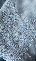 将图像加载到图库查看器中, Women's Lakhnavi Handcrafted Mul Chanderi Chikankari Full Suit Material - HONC0271177