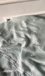 将图像加载到图库查看器中, Women's Lakhnavi Handcrafted Unstitched Mul Chanderi Kurta And Dupatta Set - HONC0329040